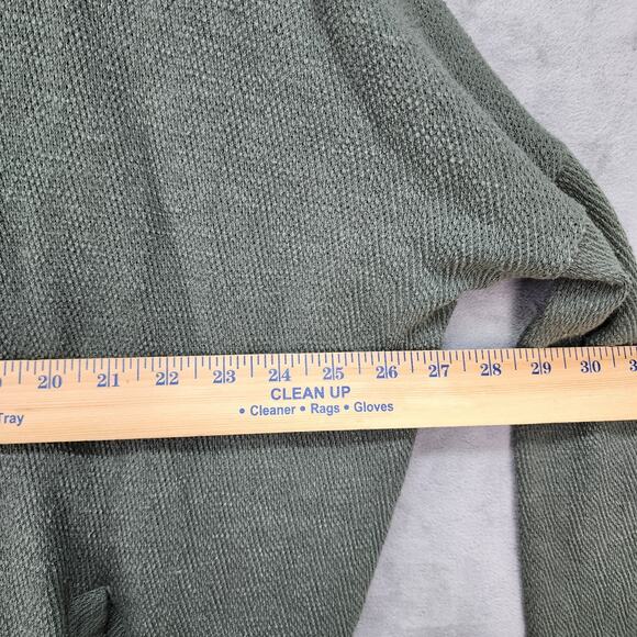 NWT World Market Thermal Pullover Free Size Kimono Sleeve Turtleneck Cotton Nubb - Picture 9 of 16